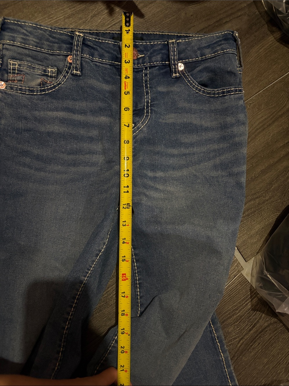 True Religion Light Blue Flared Jeans - Picture 11 of 16